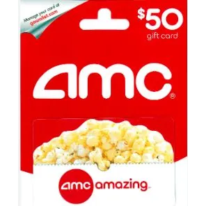 $50.00 Amc Theatres Giftcard