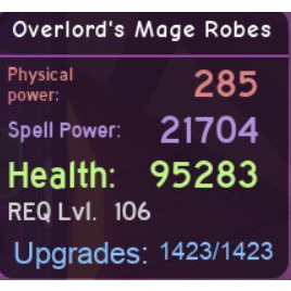 Other Overlord Mage Robes Dq In Game Items Gameflip - roblox wizard robes