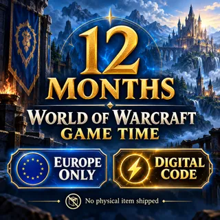 World of Warcraft 12 Months Game Time – EU Digital Code