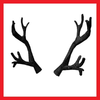 Limited Black Iron Antlers