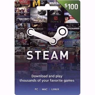 Steam Gift Card (US) - $100 - ScratchMonkeys