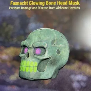 Glowing Bone Head Mask
