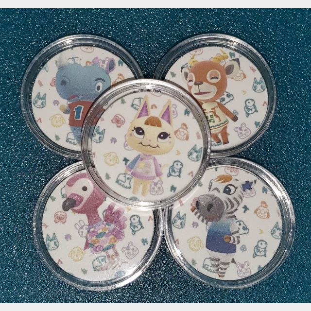 Animal Crossing Amiibo Coins Fully Functional 8 Coin - Amiibo