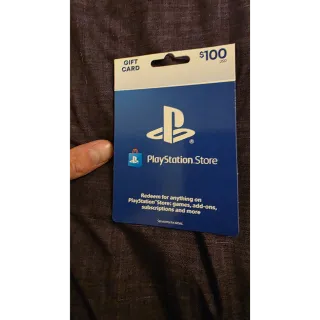 $100.00 USD PlayStation Store