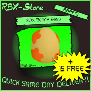 30x Beach Eggs + 15 FREE Ropets