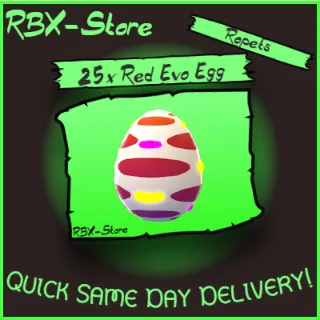 Ropets 25x Red Evolved Eggs