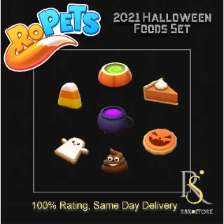 2021 Halloween Foods Set