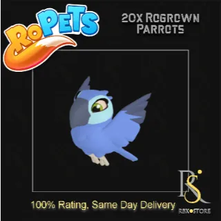 20x Rogrown Parrots