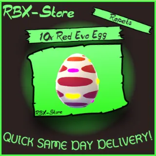 Ropets 10x Red Evolved Eggs