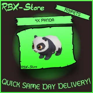 4x Rogrown Panda