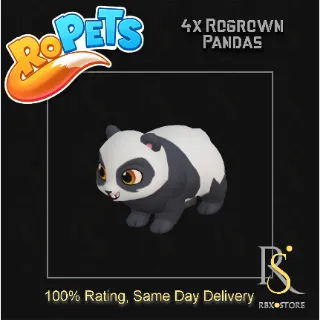 4x Rogrown Pandas