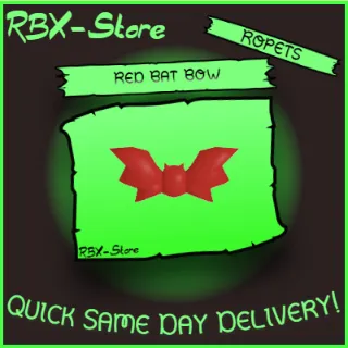 Red Bat Bow