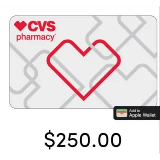 $250.00 USD CVS
