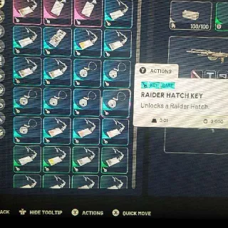 6x Raider Hatch Keys