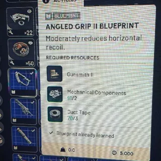 Angled Grip II Blueprint X2