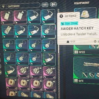 5x Raider Hatch Keys