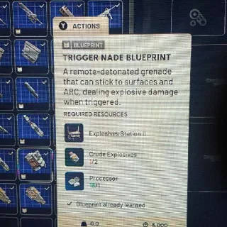 Trigger Nade Blueprint