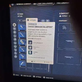 Smoke Grenade Blueprint