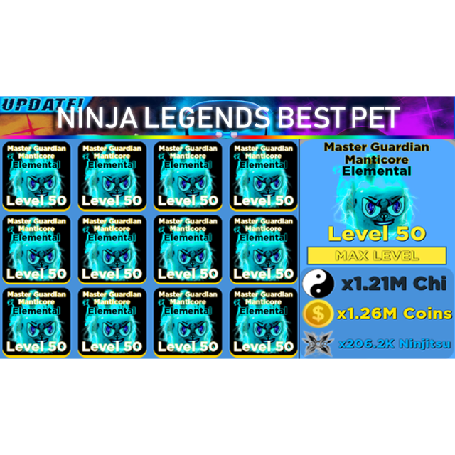 Bundle X24 Manticore Best Pet In Game Items Gameflip - best pet 8 lv 50 master guardian manticore elemental pet roblox