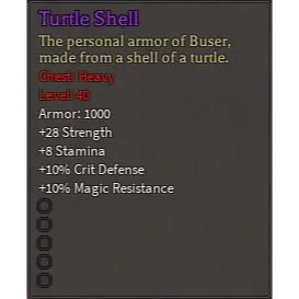 Turtle Shell 5 Slot - Rune Slayer