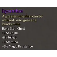 Lycanthar Rune - Rune Slayer