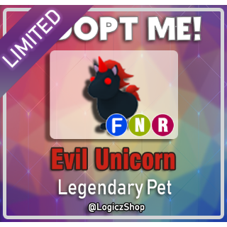 Pet Evil Unicorn Adopt Me In Game Items Gameflip - details about roblox adopt me legendary neon rideable unicorn