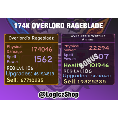 Other 174k Overlord Rage In Game Items Gameflip - roblox csgo rage