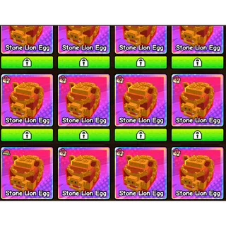 15X VAL/XMAS STONE LION EGGS | BUILD A ZOO