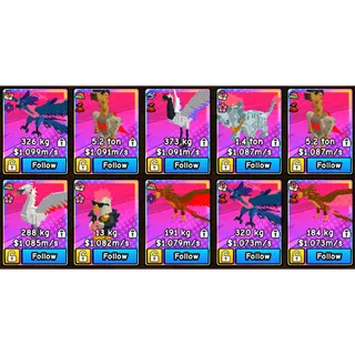 10x 1M/S DIVINE PETS | BUILD A ZOO