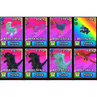 20X 800K/S+ DIVINE/MYTHIC PETS | BUILD A ZOO