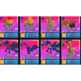 20X 1M/S+ PETS | BUILD A ZOO