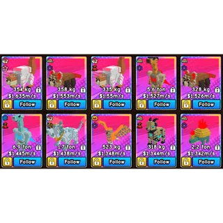 10x 1.3M/S - 1.6M/S DIVINE PETS | BUILD A ZOO