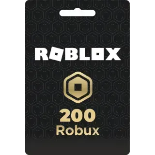 Roblox 200 Robux  - Global CODE - [INSTANT DELIVERY]