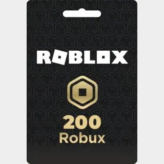 Roblox 200 Robux  - Global CODE - [INSTANT DELIVERY]