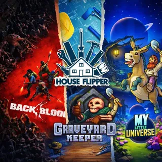 BACK4BLOOD - HOUSE FLIPPER - MY LITTLE UNIVERSE - GRAVEYARD KEEPER - 4 GAMES -  STEAM ACCOUNT - CANADA