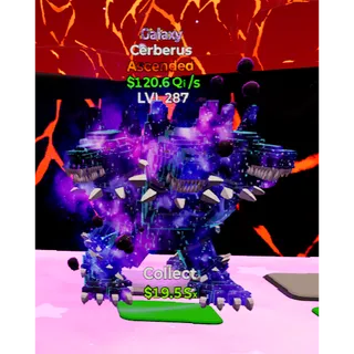 🔥GALAXY ASCENDED CERBERUS 120.6Qi/s LVL 287⚡FAST DELIVERY 🚀 GO UP FOR BRAINROTS FORTNITE
