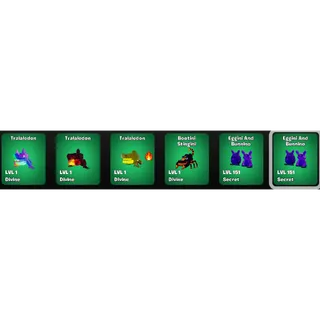 🔥5X BRAINROTS : 2X CRYSTAL EGGINI&BUNNINO 3X TRALALEDON 1XBOOTINI STINGINI | LVL 1⚡FAST DELIVERY 🚀 GO UP FOR BRAINROTS FORTNITE