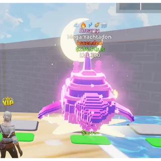 🔥DREAMY ASCENDED MEGA YACHTADON 134.5Qi/s LVL 300| 5T⚡FAST DELIVERY 🚀 GO UP FOR BRAINROTS FORTNITE