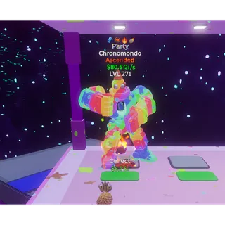 🔥 PARTY ASCENDED CHRONOMONDO 80.5Qi/s LVL 271|4T ⚡ FAST DELIVERY 🚀 GO UP FOR BRAINROTS FORTNITE