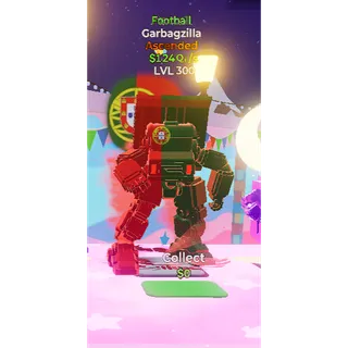 🔥FOOTBALL ASCENDED GARBAGZILLA 124Qi/s LVL MAX ⚡FAST DELIVERY 🚀 GO UP FOR BRAINROTS FORTNITE
