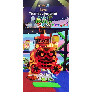 🔥LAVA DIVINE TIRAMISUBMARINI 80.1Qi/s LVLMAX ⚡FAST DELIVERY 🚀 GO UP FOR BRAINROTS FORTNITE