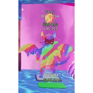 🔥PARTY DIVINE DRAGOLASO 5.1Qi/s LVL 205⚡FAST DELIVERY 🚀 GO UP FOR BRAINROTS FORTNITE