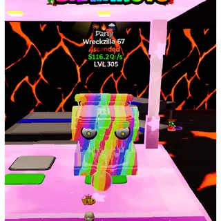🔥PARTY ASCENDED Wreckzilla 67 116.2Qi/s LVL 305 | 3T⚡FAST DELIVERY 🚀 GO UP FOR BRAINROTS FORTNITE
