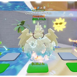 🔥 SUMMER ASCENDED CHICKENINIO PALADINIO 801.2Qi/s LVL MAX | 5T⚡ FAST DELIVERY 🚀 GO UP FOR BRAINROTS FORTNITE