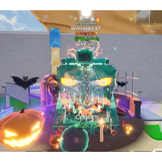 🔥 HALLOWEEN ASCENDED WRECKZILLA 67 792.1Qi/s LVL MAX | 5T⚡ FAST DELIVERY 🚀 GO UP FOR BRAINROTS FORTNITE