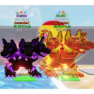 🔥2X ASCENDED FOOTBALL CERBERUS + CRYSTAL CERBERUS | LVL MAX WITH TRAITS⚡FAST DELIVERY 🚀 GO UP FOR BRAINROTS FORTNITE
