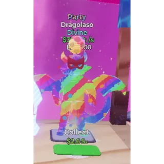 🔥PARTY DIVINE DRAGOLASO 33.7Qi/s LVL MAX ⚡FAST DELIVERY 🚀 GO UP FOR BRAINROTS FORTNITE
