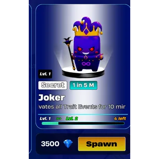 🔥 JOKER (SECRET 1 IN 5M) — ACTIVATES ALL TRAIT EVENTS 10 MINS⚡ FAST DELIVERY 🚀 GO UP FOR BRAINROTS FORTNITE