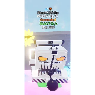 🔥BLACK&WHITE ASCENDED WRECKZILLA 67 100.7Qi/s LVL MAX| 2 TRAITS⚡FAST DELIVERY 🚀 GO UP FOR BRAINROTS FORTNITE
