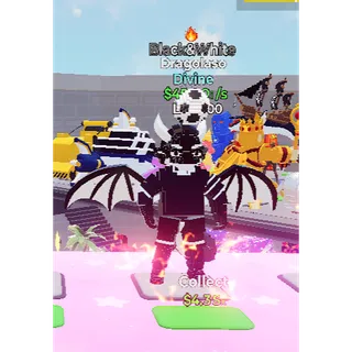 🔥BLACK&WHITE DIVINE DRAGOLASO 45.8Qi/s LVL MAX | 1 TRAIT⚡FAST DELIVERY 🚀 GO UP FOR BRAINROTS FORTNITE